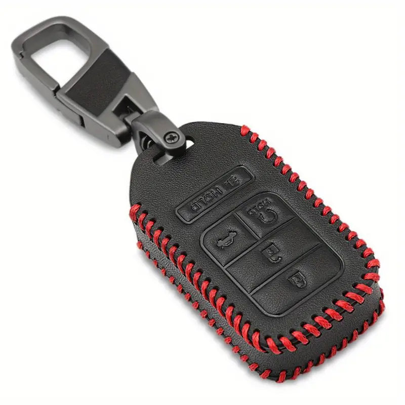 PU Leather, 5 Button, Car Key Case Cover For Honda