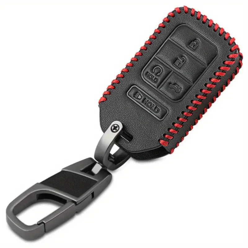 PU Leather, 5 Button, Car Key Case Cover For Honda