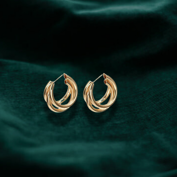 Triple Hoop Earrings