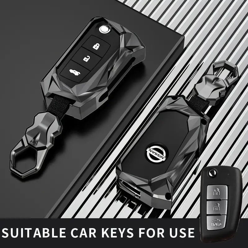 For Nissan Key Cover, Zinc Alloy, Universal Fit for 14th-21st Generation Classic Sunny, 20th Generation Bluebird