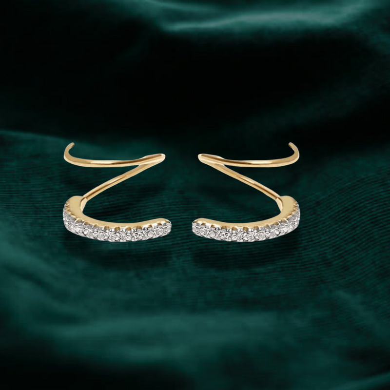 Crystal Double Earrings