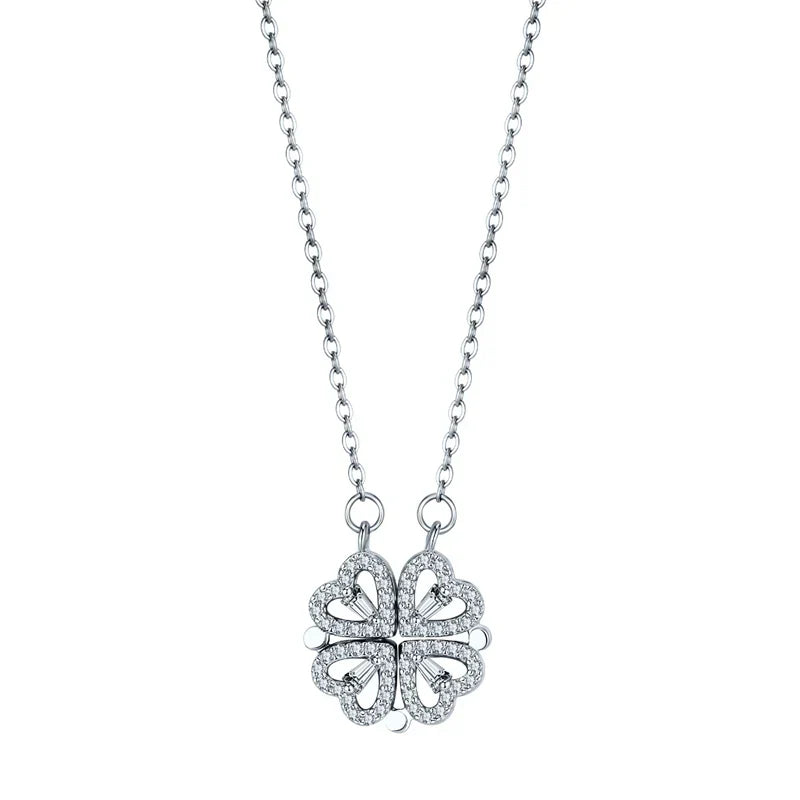 Clover Hearts Necklace - Black Friday SALE