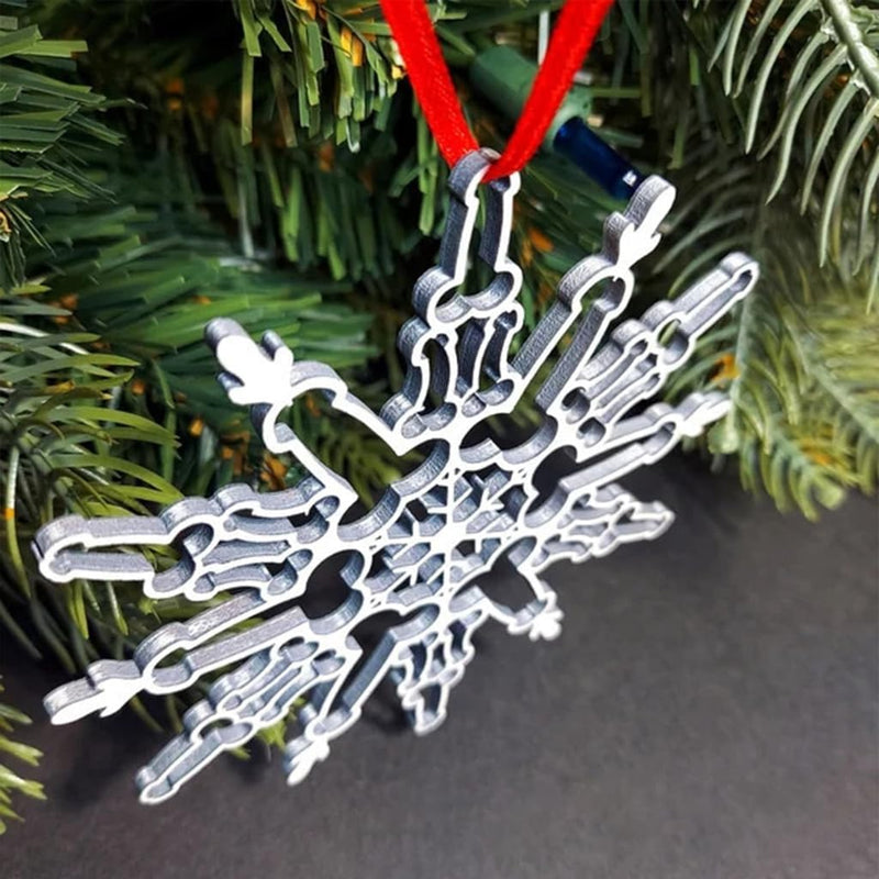Weiner Snowflake Ornament