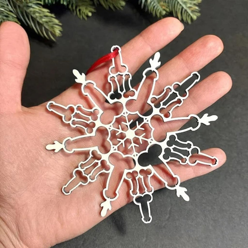 Weiner Snowflake Ornament