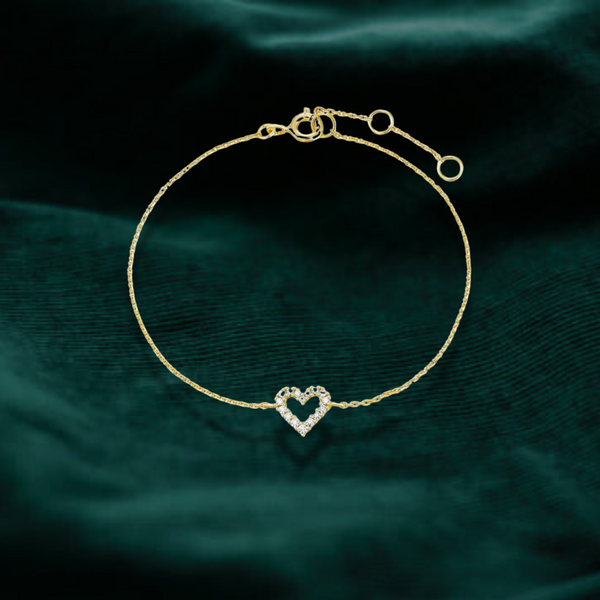 Crystal Heart Bracelet