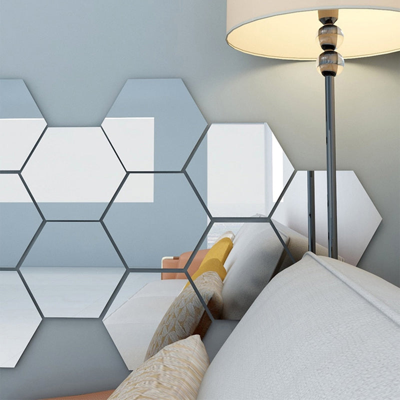 Self-Adhesive Unbreakable Mirror Tile Wall Sticker for Bathroom and Home Decor