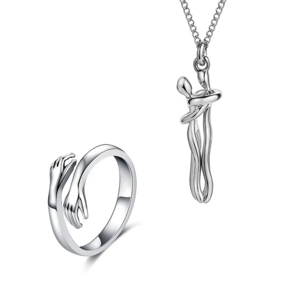 Unity Hug Necklace + Ring Set
