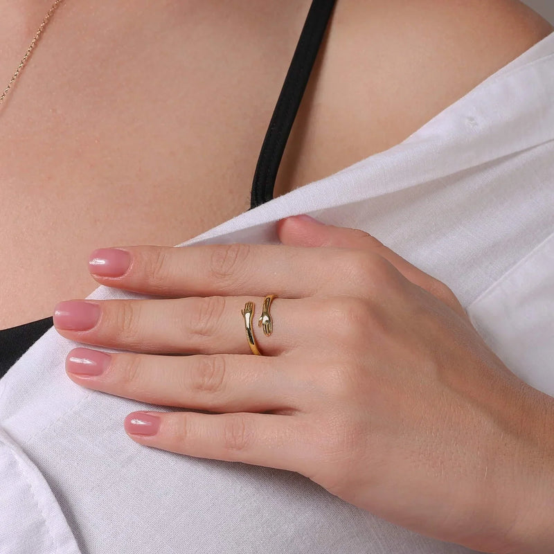 Unity Hug Necklace + Ring Set