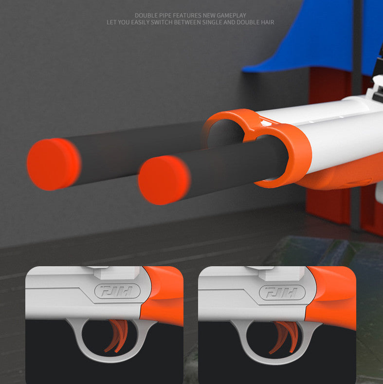 S686 Double Barrel Soft Bullet Shotgun Toy Gun