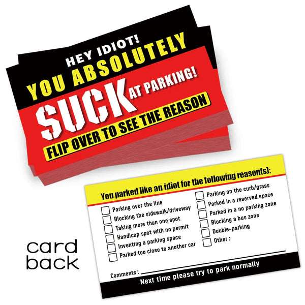 Stop Bad Parking Cards® (50 Pack)