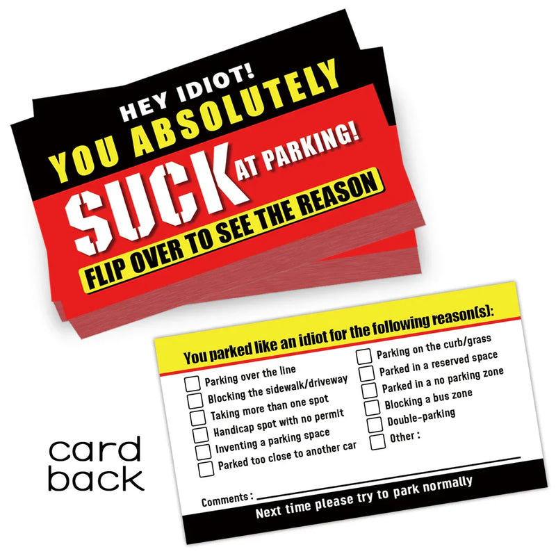 Stop Bad Parking Cards® (50 Pack)