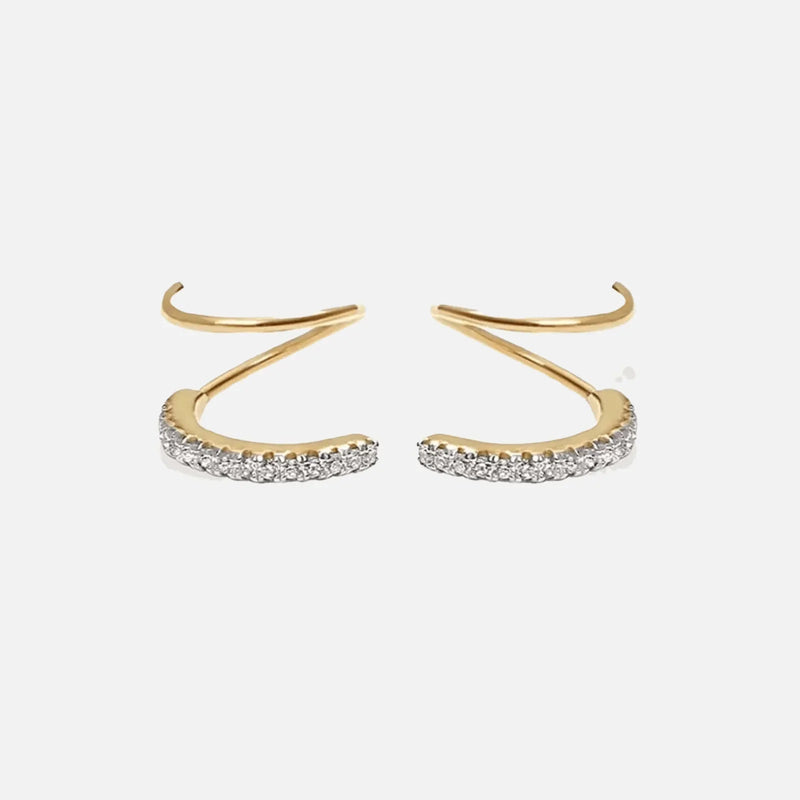 Crystal Double Earrings