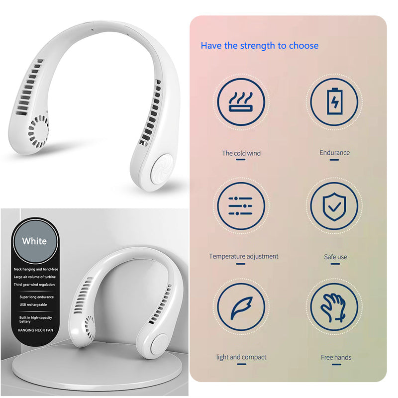 BlowBurst™ - Rechargeable Portable Mini Neck Fan