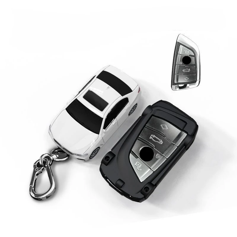 Car Styling For BMW X1 X3 X4 X X6 F15 F16 G30 E34 E60 E36 E90 1 3 5 7 Series F20 F30 118i 218i 320i Smart Car Key Case Cover Fob