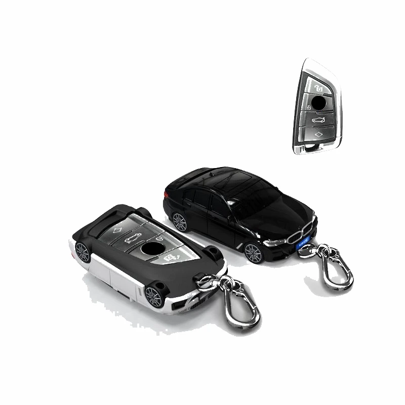 Car Styling For BMW X1 X3 X4 X X6 F15 F16 G30 E34 E60 E36 E90 1 3 5 7 Series F20 F30 118i 218i 320i Smart Car Key Case Cover Fob