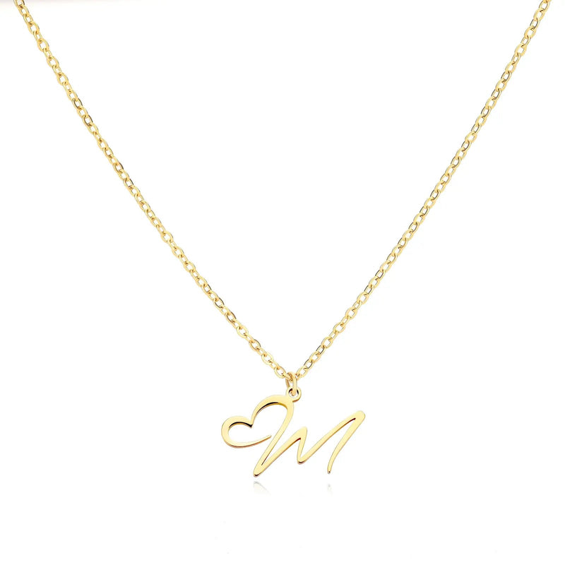 Cursive Heart Necklace