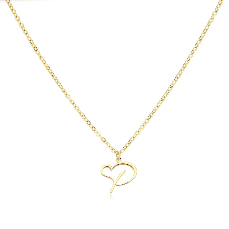 Cursive Heart Necklace