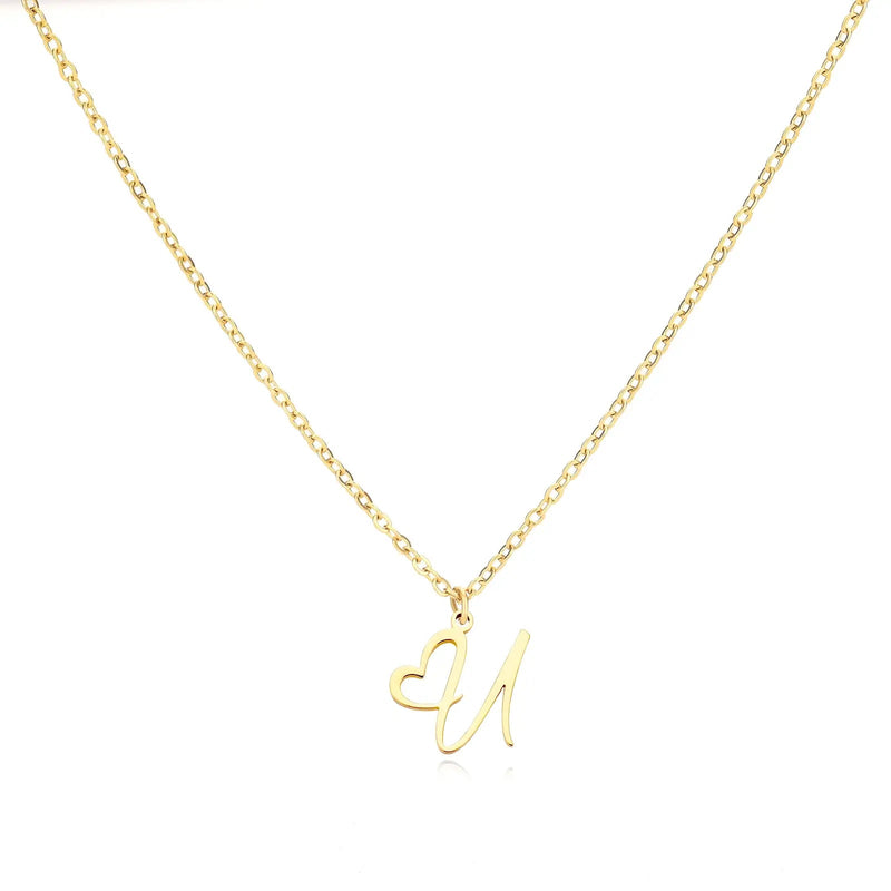 Cursive Heart Necklace