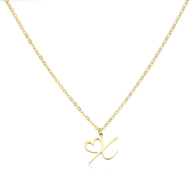 Cursive Heart Necklace
