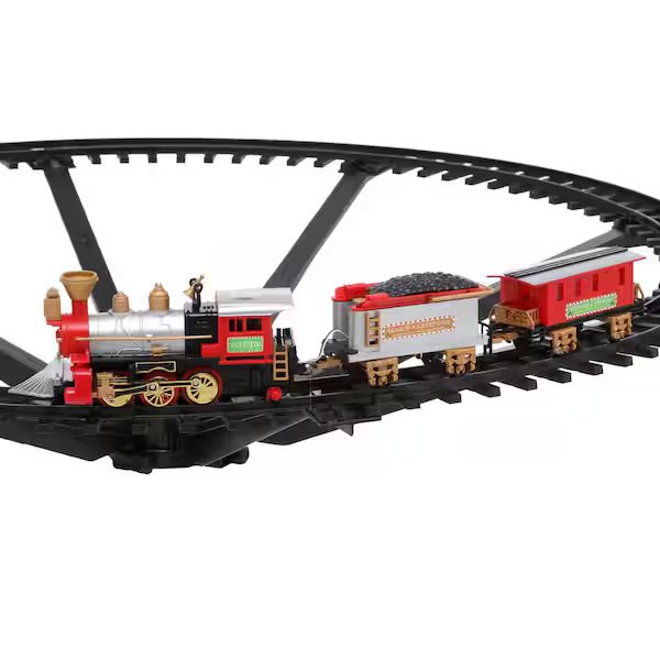 9 ft. Christmas Tree Train Set