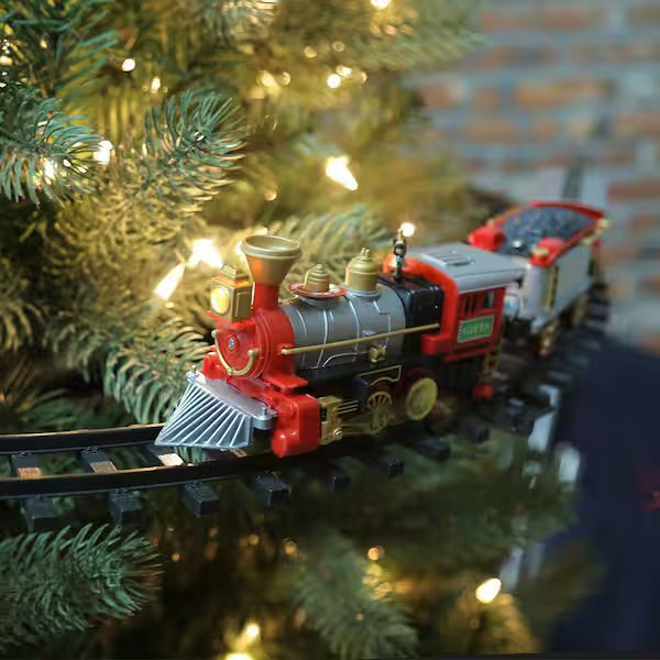 9 ft. Christmas Tree Train Set