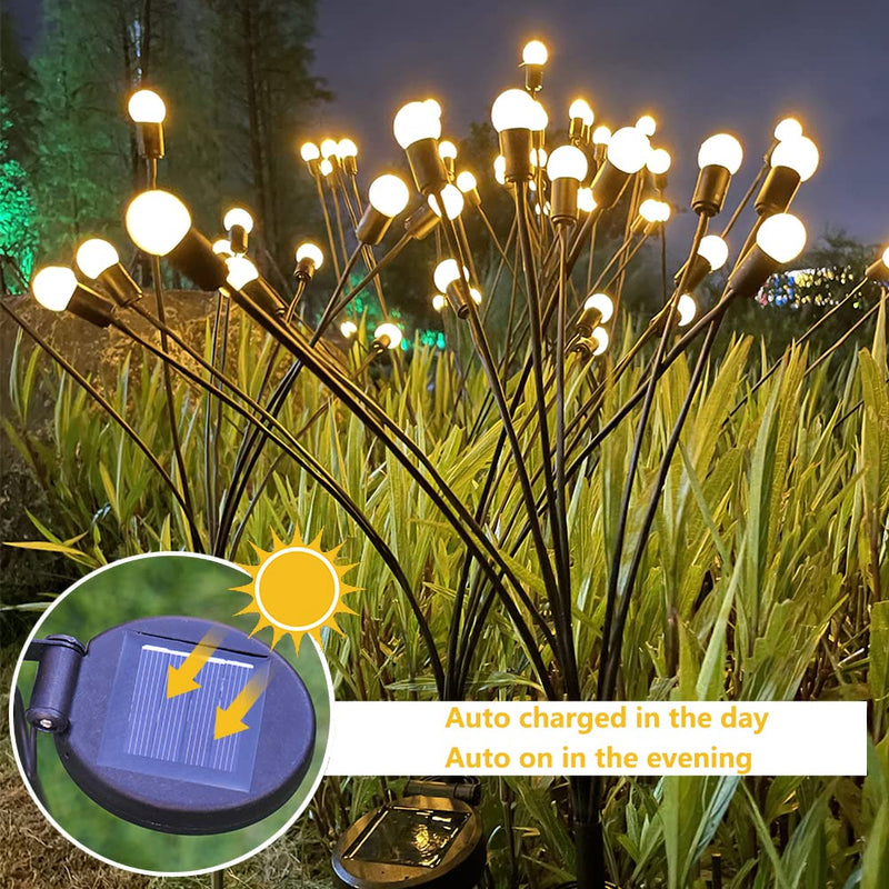 Solar firefly lights