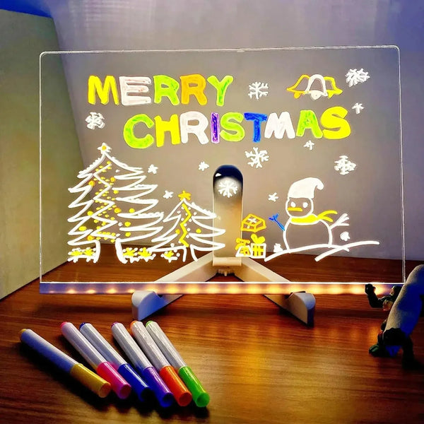 LED Note Board + 7 Markers