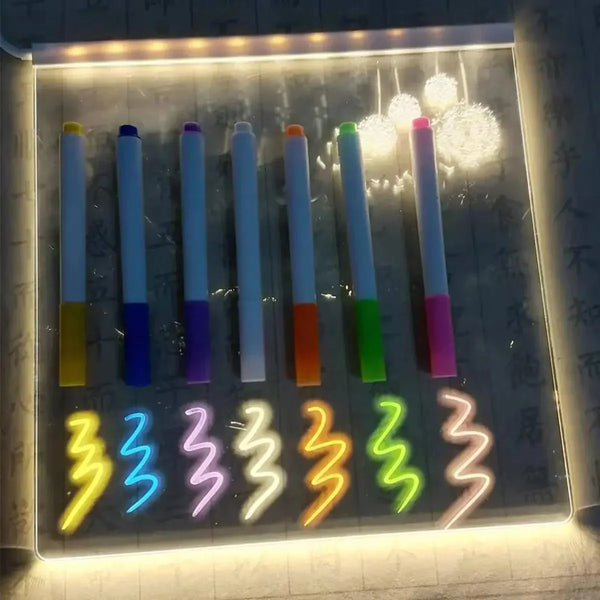 LED Note Board + 7 Markers